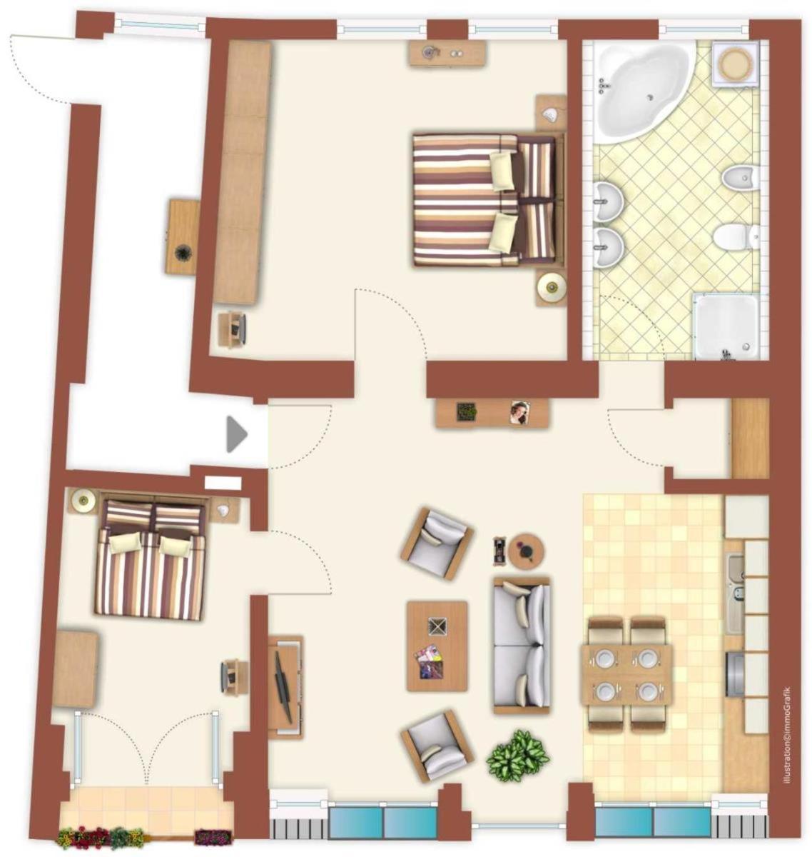 Haus Drei Schwestern, Bernstein Rostock Ngoại thất bức ảnh